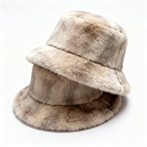 Thời trang unisex thêu mờ xô Mũ mùa thu mùa đông ấm lông xô mũ tùy chỉnh - Product Image 1