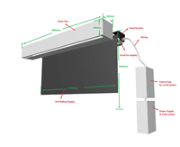 Pantalla LED Flexible P1.25 GOB Enrollable para Salas de Exhibición de Lujo, Estudios de Transmisión