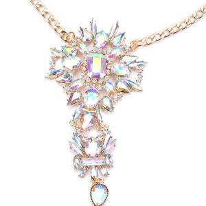 Cadena Corporal Larga con Cristales Grandes y Exagerados, Disfraz de Lencería con Pedrería, Cadena para Mujer, Atuendos para Fiestas Rave - Product Image 5