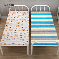 IYANEN coloré conception d'économie de l'espace extérieur robuste portable lit lit simple Moderne fer lit pliant