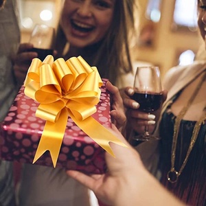 Óng ánh Hoa Phong Cách giấy Quà Tặng Giỏ bướm Pom Pom hoa kéo chuỗi ruy băng nơ giáng sinh trang trí đám cưới mục đích - Product Image 5