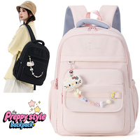 Mochila Escolar Práctica para Niñas, con Gran Espacio Interior, Correas Ajustables, para Primaria y Secundaria, Impermeable, con Cierre