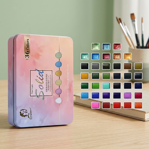 Peintures à l'eau pigmentées nacrées solides Giorgione G-ZG36, 36 couleurs, 3 ml, qualité professionnelle, fabriquées dans le Zhejiang - Product Image 3