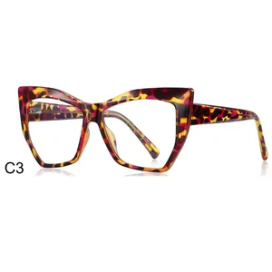 Nuovi <span class=keywords><strong>Occhiali</strong></span> <span class=keywords><strong>da</strong></span> <span class=keywords><strong>Vista</strong></span> Trendy Personalizzati con Montatura Spessa per Donne, Montature Cat Eye, <span class=keywords><strong>Occhiali</strong></span> con Lenti Anti Luce Blu - Product Image 5