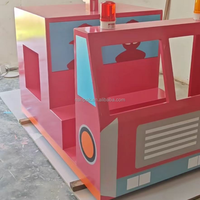 Ensemble de jeu de rôle Camion et Maison de Pompiers pour Enfants – Jouet Éducatif de Pompier pour Jeu d'Imitation, Idéal pour Tout-petits, Aire de Jeu Intérieure, Café