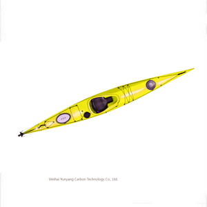 Vendita calda singola persona Kayak da pesca HDPE/PC/PE scafo materiale canoa per fiumi 4m <span class=keywords><strong>mare</strong></span> Kayak con accessori Paddle - Product Image 1