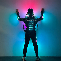 Carnaval Rave Party Stage Performance Lumineux Vêtements Costume Led Robot Costume pour Bar Night Club Led Danse Éclairage Costumes