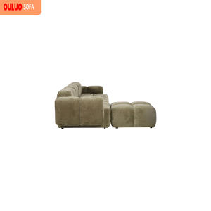 आधुनिक सोफे सेट लिविंग रूम फर्नीचर आधुनिक मॉड्यूलर उच्च घनत्व फोम और टफ्फ्टेड बैक आरामदायक लिविंग रूम सोफा - Product Image 4