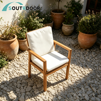 Chaise pliante empilable portable en bois massif teck et chêne pour jardin, extérieur, cour, villa, parc, entrepôt, résistante à l'eau et écologique