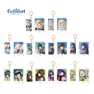 2025 Chine Officiellement Licence <span class=keywords><strong>Genshin</strong></span> <span class=keywords><strong>Impact</strong></span> Zhongli Raiden Shogun Anime Acrylique Porte-clés Avec Polaroid Photo Sets - Product Image 5