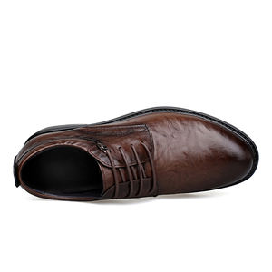 Zapatos de Cuero de Alta Calidad en Tallas Grandes con Alzas, Cómodos Zapatos de Vestir Formal para Boda para Hombre que Aumentan la Estatura - Product Image 3