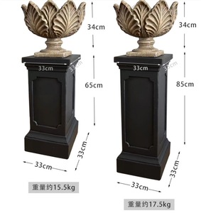 Colonnes et <span class=keywords><strong>vases</strong></span> blancs de style romain pour mariage à vendre - Product Image 2