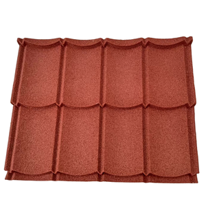 Tuiles de toiture <span class=keywords><strong>en</strong></span> métal <span class=keywords><strong>zinc</strong></span> revêtues de pierre foncée de haute qualité pour immeuble de bureaux, tuiles de crête traditionnelles durables - Product Image 4