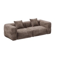 Modernes Großes Weißes Schwammgefülltes Stoffsofa Wohnzimmer Apartment Modulares Ecksofa Cremefarbener Stil Hochwertiges Sofa-Set für Hotelnutzung