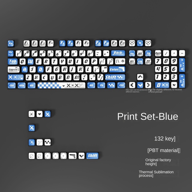 Kale Deviruchi Little Full Set Factory Printing Set Theme Top Sublimation Four-sided PBT Material MDA High Universal Keycays