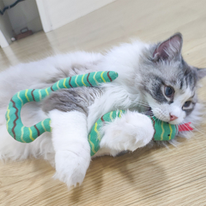<span class=keywords><strong>Juguete</strong></span> de peluche de hierba gatera de gran venta, <span class=keywords><strong>juguete</strong></span> para gatos en forma de <span class=keywords><strong>serpiente</strong></span>, <span class=keywords><strong>juguete</strong></span> para masticar gatos, rechinar los dientes y resistente a mordeduras - Product Image 4