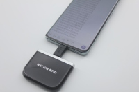 Mini lector RFID UHF alimentado por USB, sin necesidad de batería, Plug and Play para Android, IOS, HarmonyOS, Windows