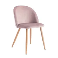Chaises de salle à manger contemporaines en velours avec cadre en métal doré royal pour la maison et la cuisine