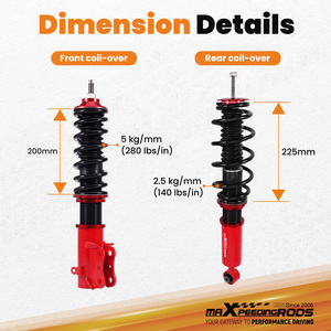 Kit de Suspensión Coilover MaXpeedingrods Delantero+Trasero para <span class=keywords><strong>VW</strong></span> <span class=keywords><strong>Golf</strong></span> <span class=keywords><strong>3</strong></span> 1H Jetta Vento 1.4 1.6 1.8 1.9 D TDI Uso Diario - Product Image 5
