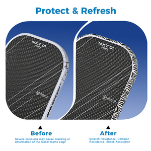 AMA <span class=keywords><strong>SPORT</strong></span> Fabricant professionnel Autocollant en gros Logo personnalisé de haute qualité Ruban de protection des bords de pagaie de pickleball - Product Image 2