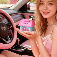 Diffuseur d'arômes solide en forme de maison mignonne pour voiture, ornement parfumé pour la maison, éliminateur d'odeurs, cadeau décoratif