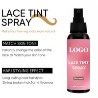 Boîtes d'installation gratuites de perruques avec logo personnalisé Emballage de marque privée Kit de colle de dentelle en spray imperméable et à forte tenue