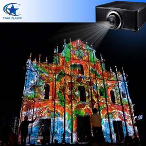 Voile holographique transparente, écran en maille holographique 3D, projection d'art numérique immersive, luminosité de 5000 à 10000 lumens, IP54 - Product Image 5