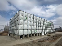 Réservoirs de stockage d'eau potable/incendie en PRV/FRP de 100 m³ – Prix usine – Haute qualité – Vente directe fabricant