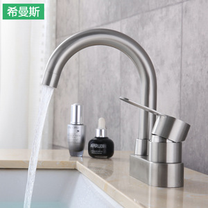 Grifo de Lavabo XimanSi de Acero Inoxidable 304, Monomando, Montaje en Cubierta, Válvula de Cerámica Moderna - Product Image 3