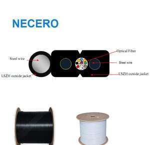 Anatel Drop <span class=keywords><strong>Optico</strong></span> FTTX 1 Fibras Cabo Low Friction GJYXFCH FRP Cables de color gris - Product Image 5