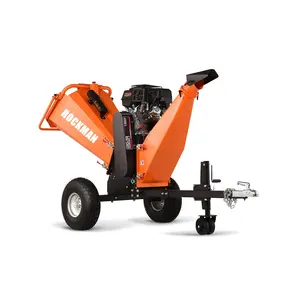 150mm chipping capacity 15hp electric start petrol engine industrial wood chipper mulcher chipper wood shredder