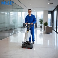 Nettoyeur de sols lourd MLEE100B, machine de nettoyage de sols à double brosse