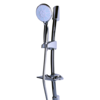 Ensemble mélangeur de douche salle de bain avec tuyau flexible en acier inoxydable et tige coulissante murale