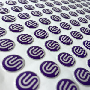 Feuilles d'autocollants en résine époxy avec logo personnalisé personnalisé autocollants en gel dôme 3D en forme de rectangle décalcomanies pour étiquette d'emballage - Product Image 4