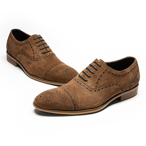 การออกแบบให้มีการเจาะด้วยเลเซอร์ทำมือตามสั่ง-รองเท้าผู้ชายที่เป็นทางการและหรูหราคลาสสิกสำหรับธุรกิจและพักผ่อน - Product Image 3