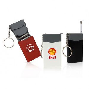 Flat Rectangular Mini <b>Screwdriver</b> Keychain <b>Set</b> with Micro Measuring Tape 3 in 1 Multi Function Pocket Tools for Giveaway Bulk - Product Image 3