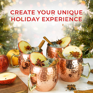 Wholesale Moscow Mule <strong>Copper</strong> Mugs Set of 4pcs with Luxury Gift Box Stainless Steel Cocktail <strong>Copper</strong> Mug Beer Mug Hammered <strong>Cups</strong> - Product Image 6