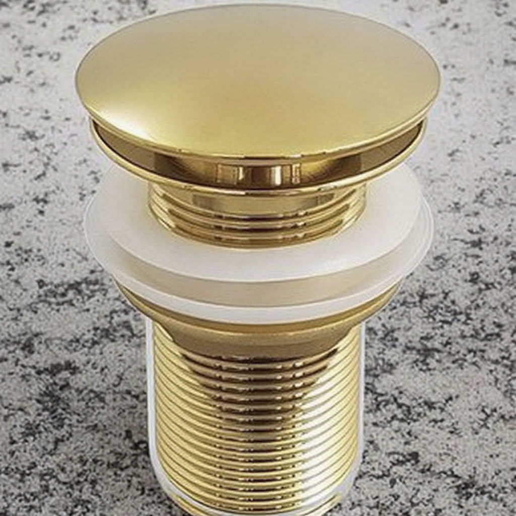 Bathroom Fittings Chrome Pop-Up Drainer Sink Drain Waste With