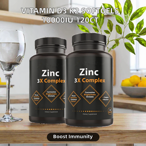 Capsules de Vitamine D3 K2 personnalisées OEM ODM avec 10000 UI 200 mcg, à l'huile de coco, pour le soutien immunitaire, osseux et cardiaque, 120 gélules, complément nutritionnel - Product Image 2