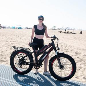 Bicicleta Eléctrica Retro K2 <span class=keywords><strong>Cafe</strong></span> <span class=keywords><strong>Racer</strong></span>, Bicicleta Eléctrica Gruesa de Largo Alcance con Doble Batería para Adultos - Product Image 5