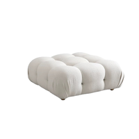 Ensemble de canapé Chesterfield en tissu capitonné de style européen moderne en forme de L avec ottoman pour le salon d'un appartement, confort optimal