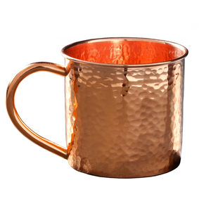16 औंस 100% शुद्ध सीधे चिकनी तांबे के मोज़गोग मग मग मग मग - Product Image 3