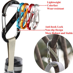 Mosquetón de Aleación de Aluminio en Forma de S, Multicolor, para Mochila, Clip Resistente para Cuerda, Capacidad de Carga de 10 kg - Product Image 4