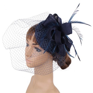 Voile de mariée, coiffe, <span class=keywords><strong>petit</strong></span> chapeau haut de forme, cheongsam vintage, chapeau de mode pour femmes, fascinateurs et chapeaux de mariage - Product Image 4