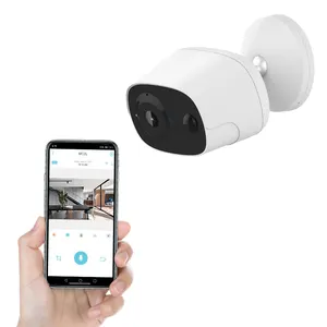 Keluar Pintu Keamanan Rumah Pintar Nirkabel Outdoor Solar Wifi Kamera CCTV OEM Bertenaga Rendah Baterai Isi Ulang IP Panel Kamera