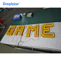Lettres en acrylique personnalisées avec éclairage LED, étanches IP65, décoration lumineuse 3D pour centres commerciaux, bars et clubs