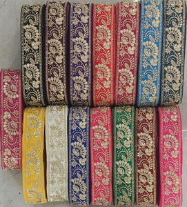2025 gros fleur motif fleurs dentelle garniture pour vêtements accessoires broderie garniture - Product Image 3