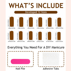 24 faux ongles longs en ABS à presser, motif cartes à jouer, pré-dessinés avec colle, pour usage professionnel en salon, réutilisables - Product Image 5