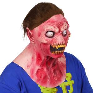 <span class=keywords><strong>Maschera</strong></span> Aliena Horror di Halloween a Doppia Testa, Copricapo Vendutissimo, <span class=keywords><strong>Maschera</strong></span> da Zombie Urlante e Diavolo - Product Image 5