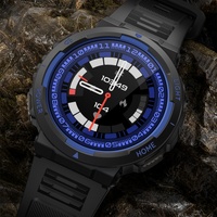 Reloj inteligente clásico KT75 para hombres con luz GPS Deportes Salud Ritmo cardíaco Impermeable BT Llamada y brújula Respuesta Llamada Características Reloj